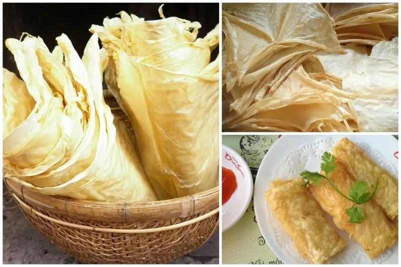 Curd Sheets Tofu Skin Beancurd Sheet Wholesale soybeans oily tofu vegetarian sheet frozen fried tofu skin