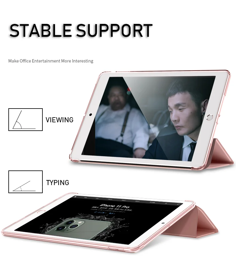 Трехслойные Чехлы для планшетов iPad 5th 6th 7th 8th 9th generation чехол Air 4 2020 Mini 5 6