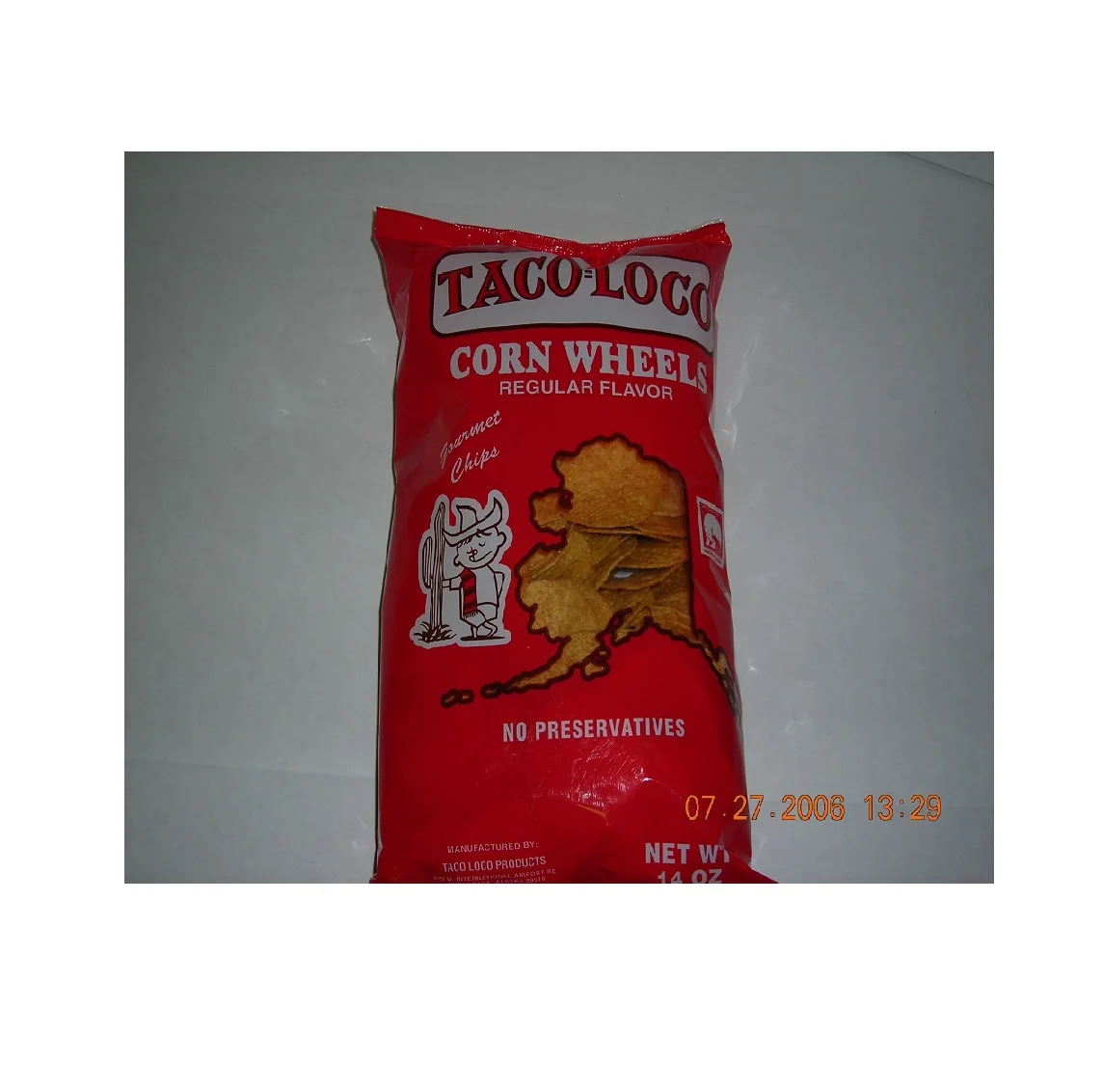 Круглые колеса Taco Loco С кукурузным чипом номер модели