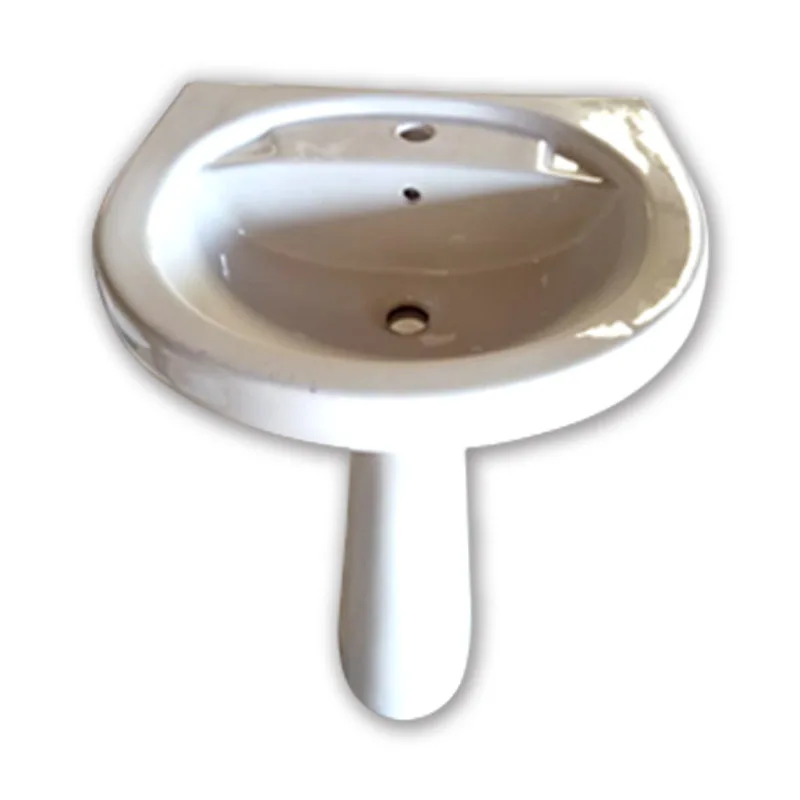 
WASH BASIN WITH PEDESTAL FOR AFRICA 22 X 16 wash basin with pedestal for Africa 22 x 16 cm wash basin 
