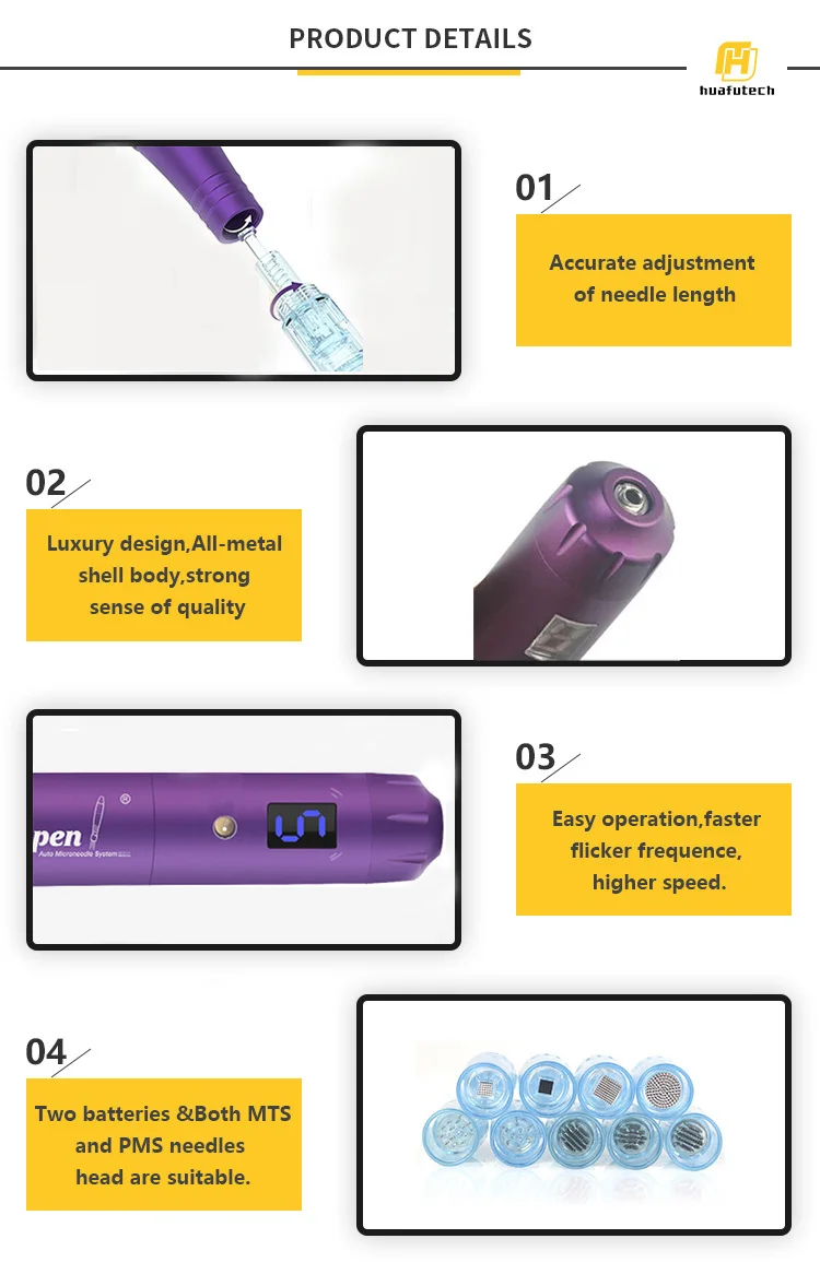 Newest Dr Pen X5 LED Screen Anti-aging Rechargeable Microneedling Derma Pen Cartridges for Sale
