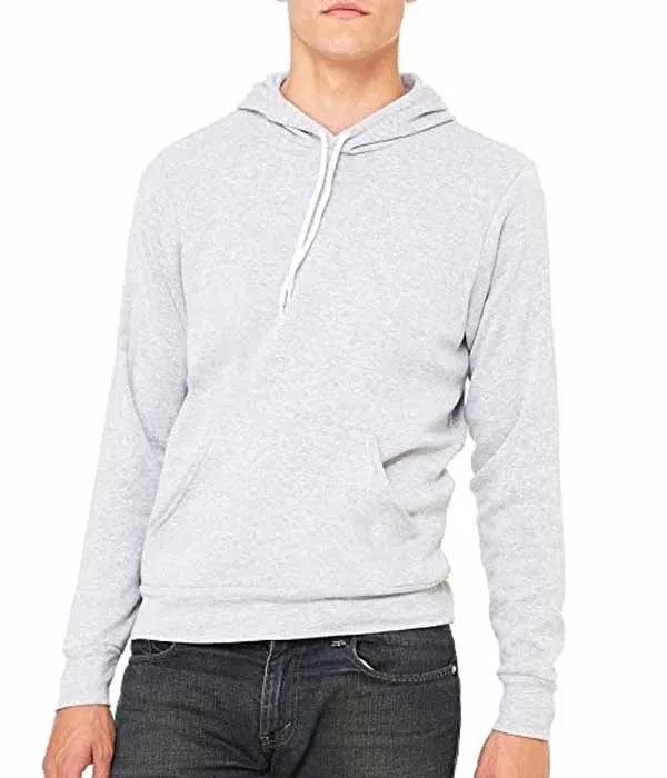 Женская толстовка Bella + черная унисекс пуловер 450 г/м2 Толстая Толстовка из хлопка и флиса