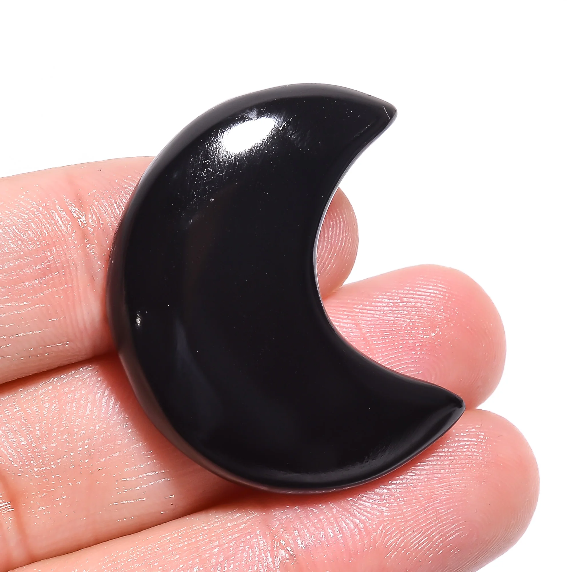 Высококачественный натуральный оникс в форме Луны