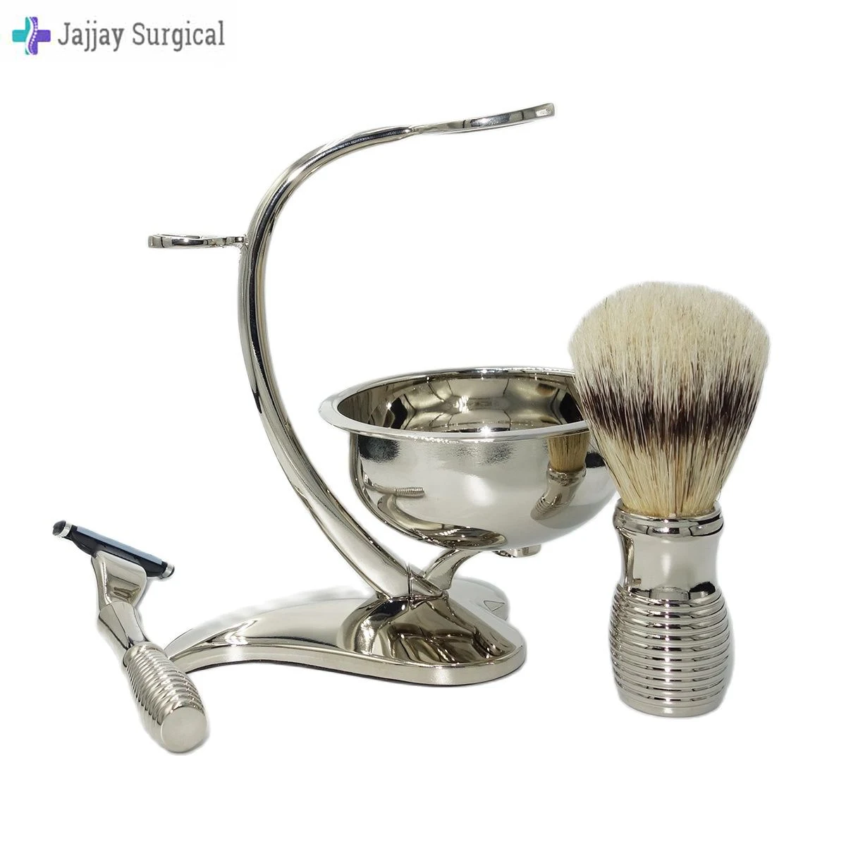Wholesale Nylon Hair Brush Stainless Steel Shaving Bowl And Brush
