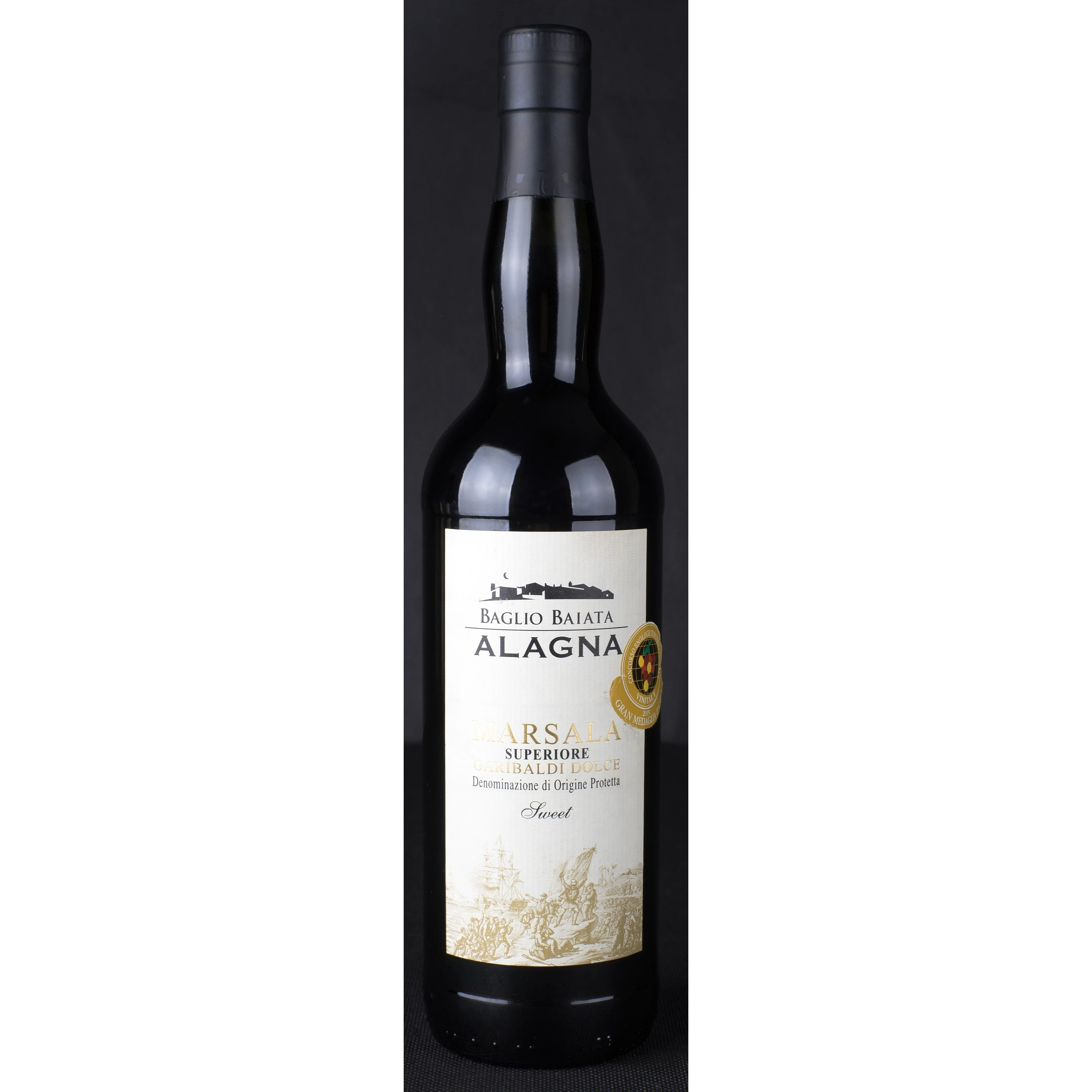 
Italian Aged Fortified Dessert Wine White Amber Sicily MARSALA SUPERIORE DOLCE GARIBALDI 2 Years Old Sweet 