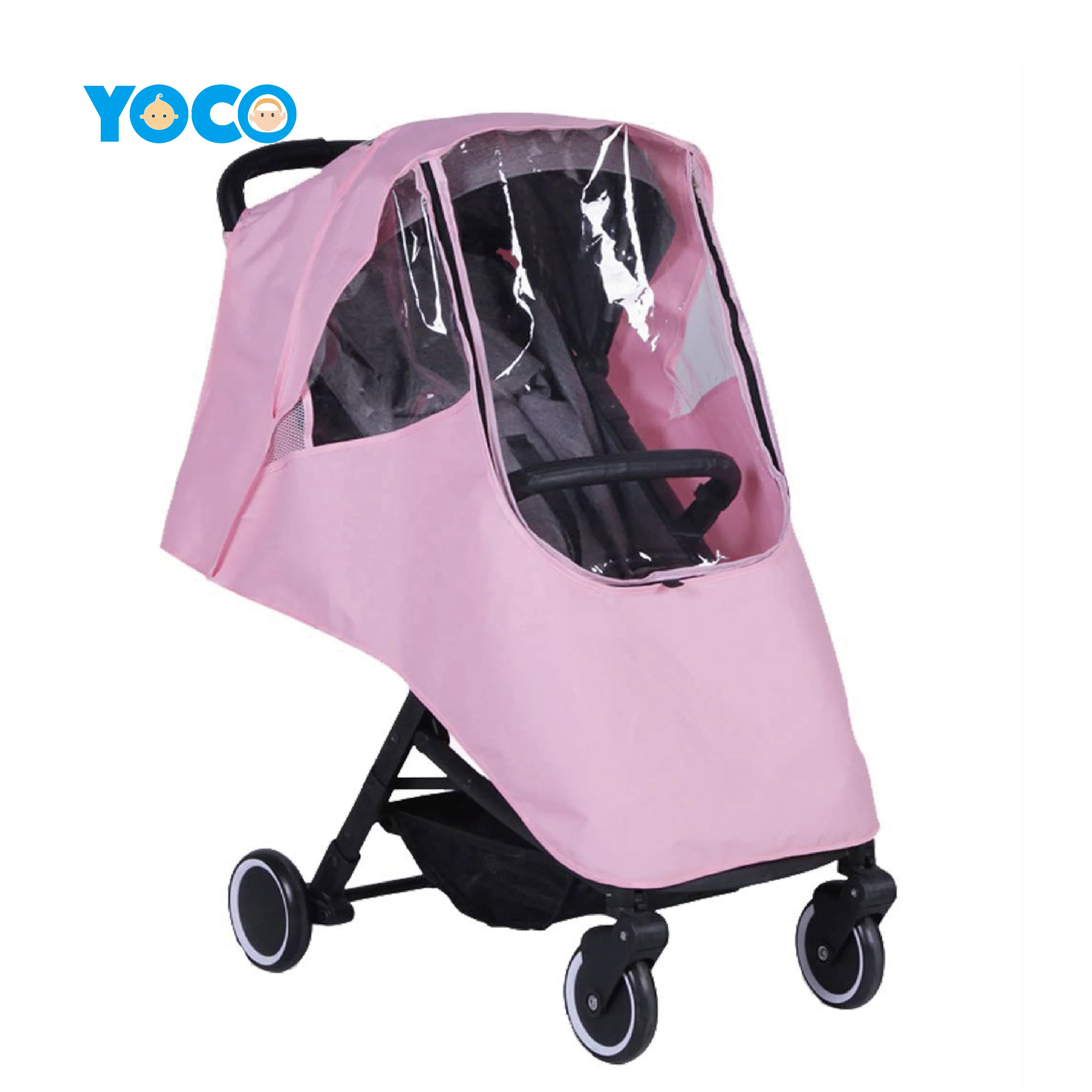 Durable Stroller Rain Cover Universal size for Baby Travel Weather Shield Windproof Waterproof Protect from Dust Snow