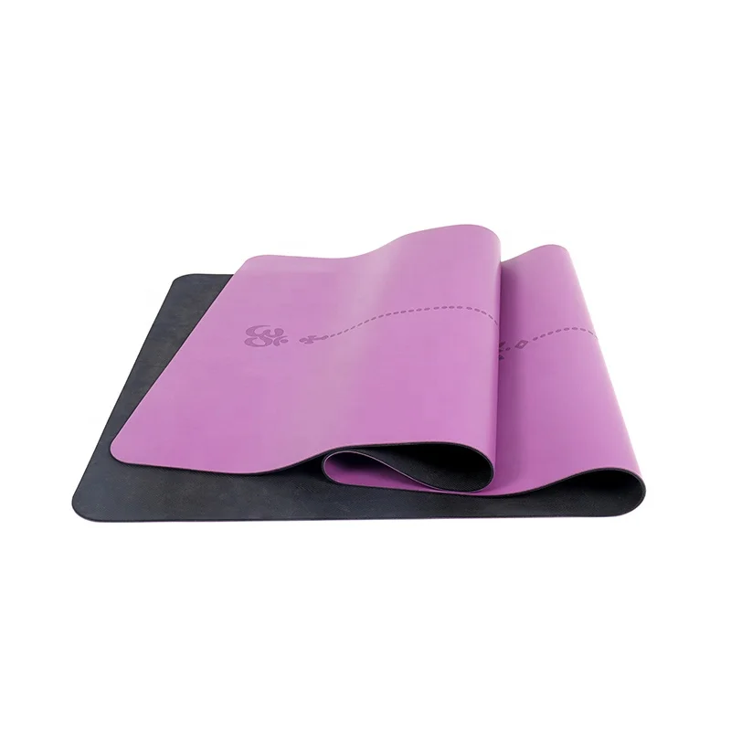 PU Rubber Yoga Mat Print Non Slip Sport Mat Customized Body Line Yoga Mat