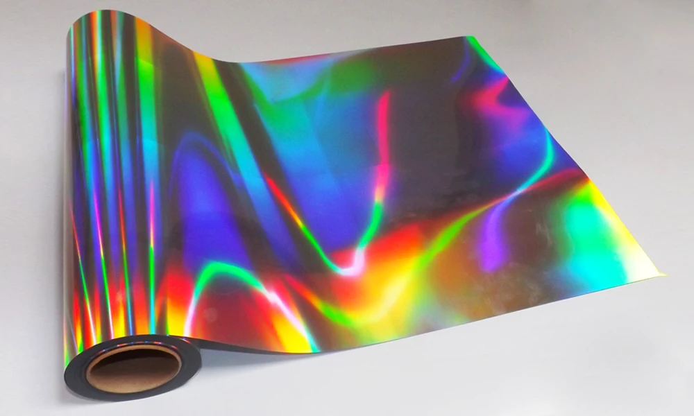 PET Transparent Thermal Holographic Lamination Film For Laminated Paperboard Cardboard