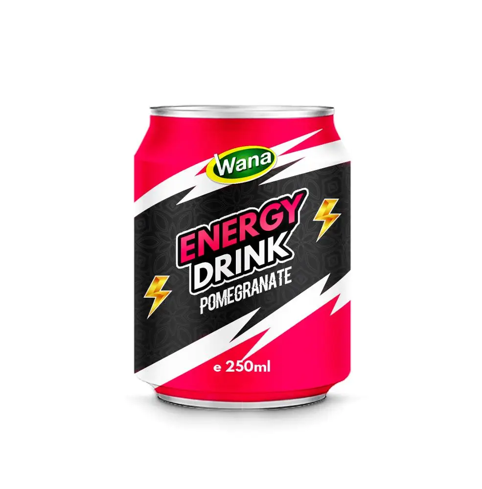 250ml Canned  Energy Drink With Pomegranate Juice