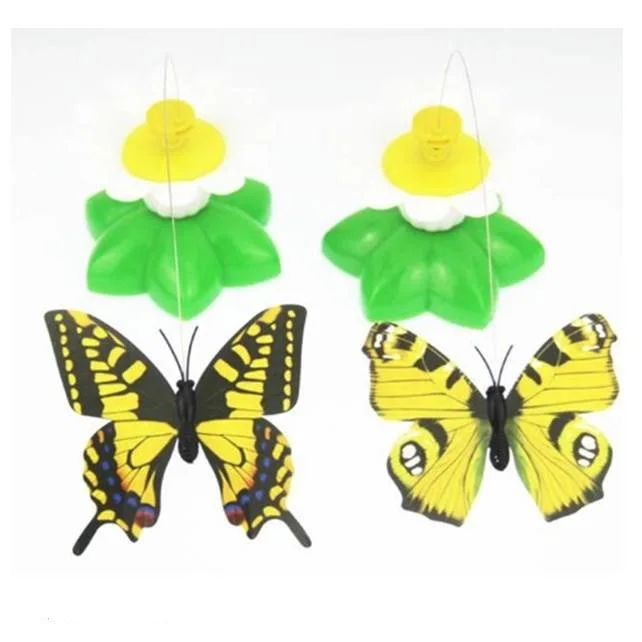 Top Quality Rotating Robotic Interactive Butterfly Mariposa Electronic Cat Toy