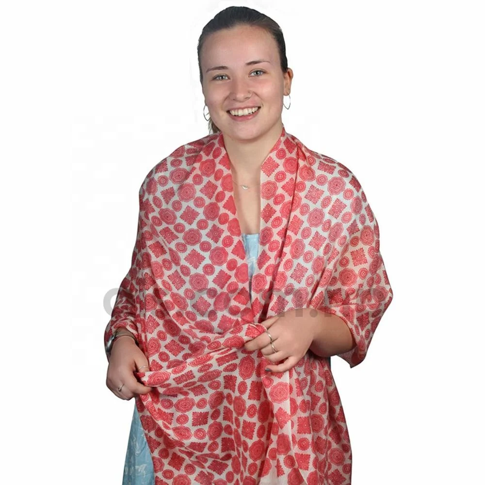 Blue Bird Pashmina for Women - High Quality Handmade Shawl Wrap -  Women Shawl in Fashion Pashmina - Luxury Gauze Scarf