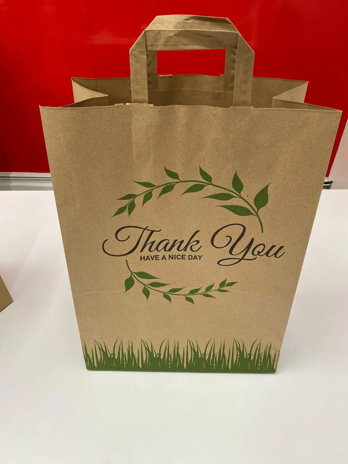 Brown or White Paper food Bags/paper shopping bag/Durable Kraft Paper Bags Accept print logo SOS BAGS WITHOUT HANDLE