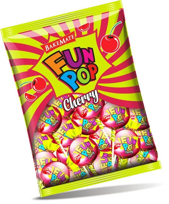 Леденец в центре наполнит резинкой