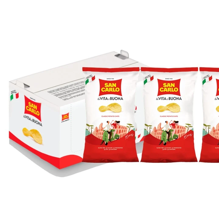 Made in Italy San Carlo high quality italian classic potato chips gr 50