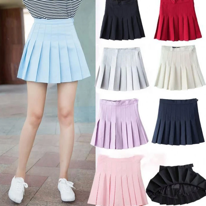  Новое поступление 2021 школьная форма для девочек штаны внутри Женская клетчатая плиссированная мини-юбка