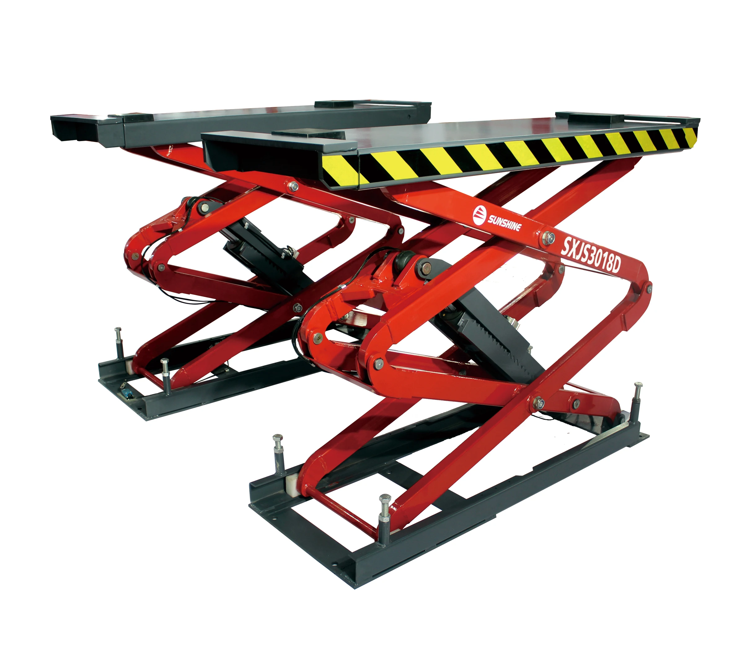 SUNSHINE 3.0T  hydraulic automotive scissor lift/double extention head (SXJS3018D)