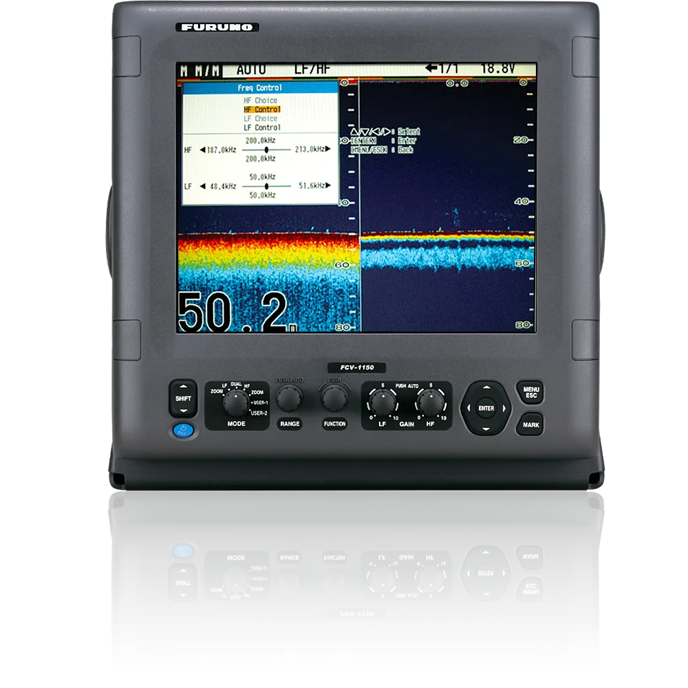 Лучшее предложение Furuno FCV1150 цветной LCD 1/2/3 кВт передатчик 28-200 кГц Рабочая частота рыбопоисковый прибор