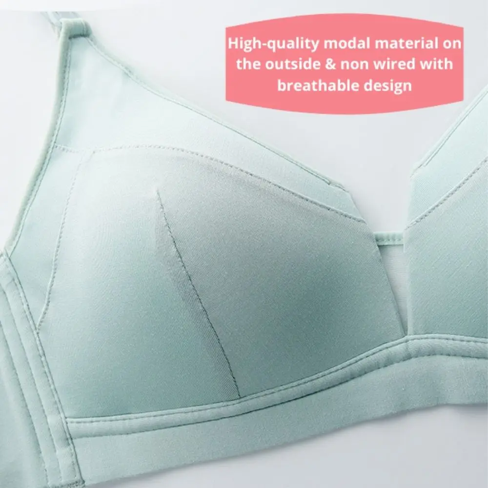 Wholesale Women Silky Soft Modal Nursing Sleeping Bra (Crocus) 100% Cotton Inner Cup Smooth On Skin Soft Paddings B-C Cups