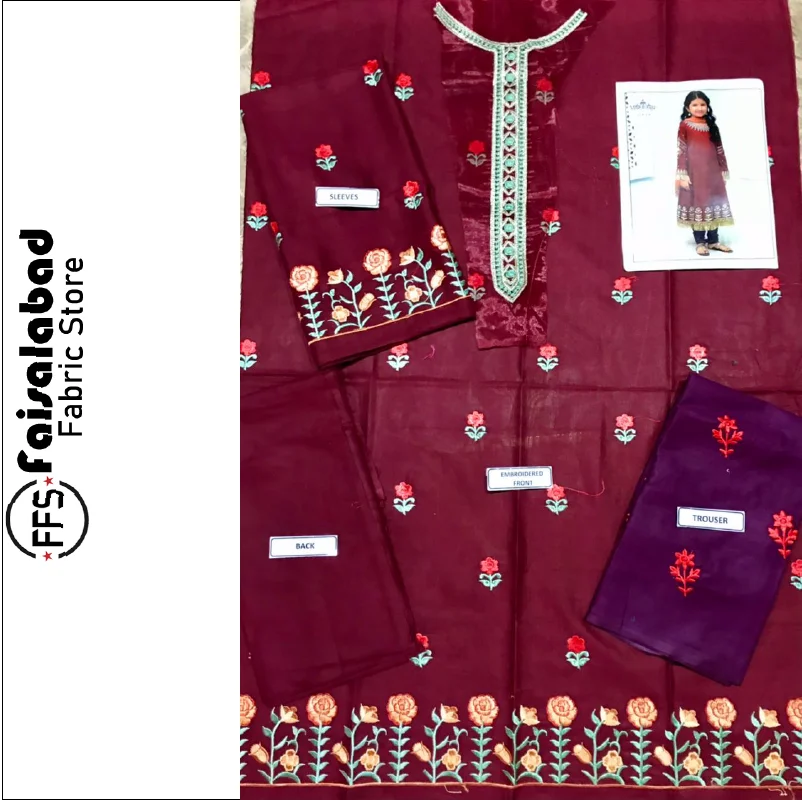  Индивидуальные детские платья последние пакистанские салвар камиз с вышивкой кружевная вышитая ткань для газона костюмы детей