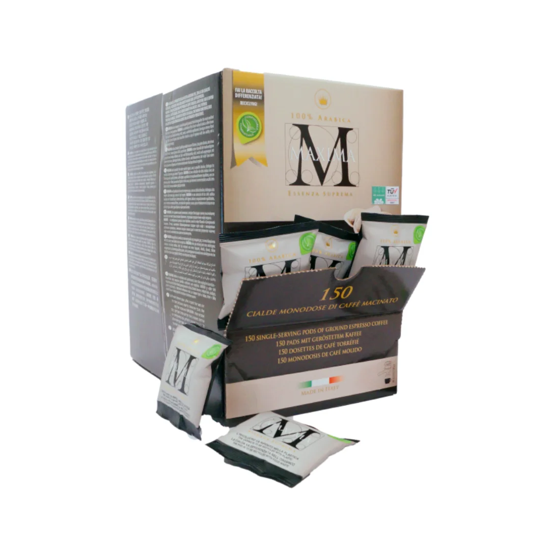 Высокое качество Сделано в Италии 100% арабика кофе в капсулах Maxima 150 штук в коробке для розничной торговли и офисы