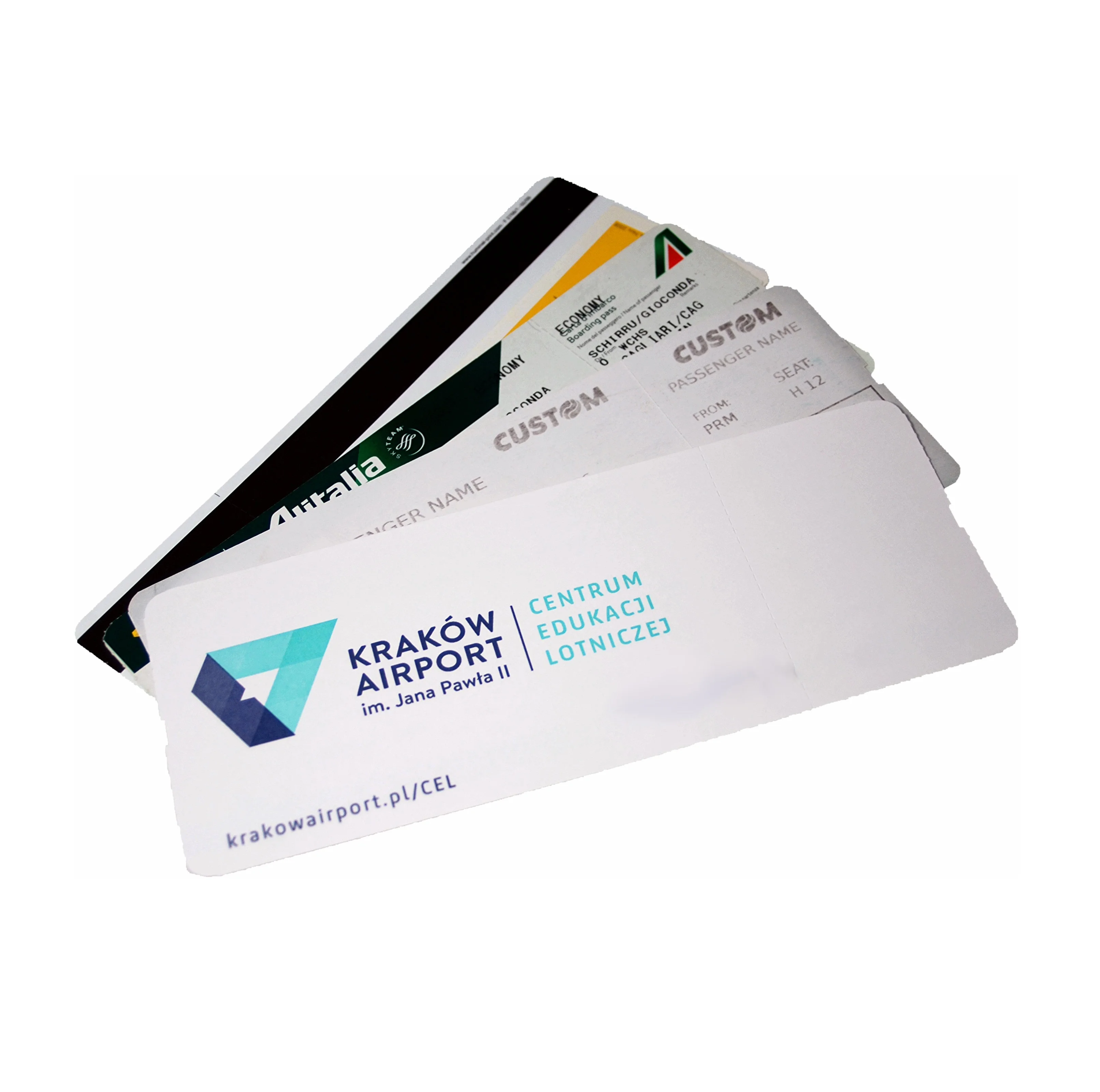
Made in Italy Customizable Airline Ticket for ATB Boarding Pass 82,55mm X 8
