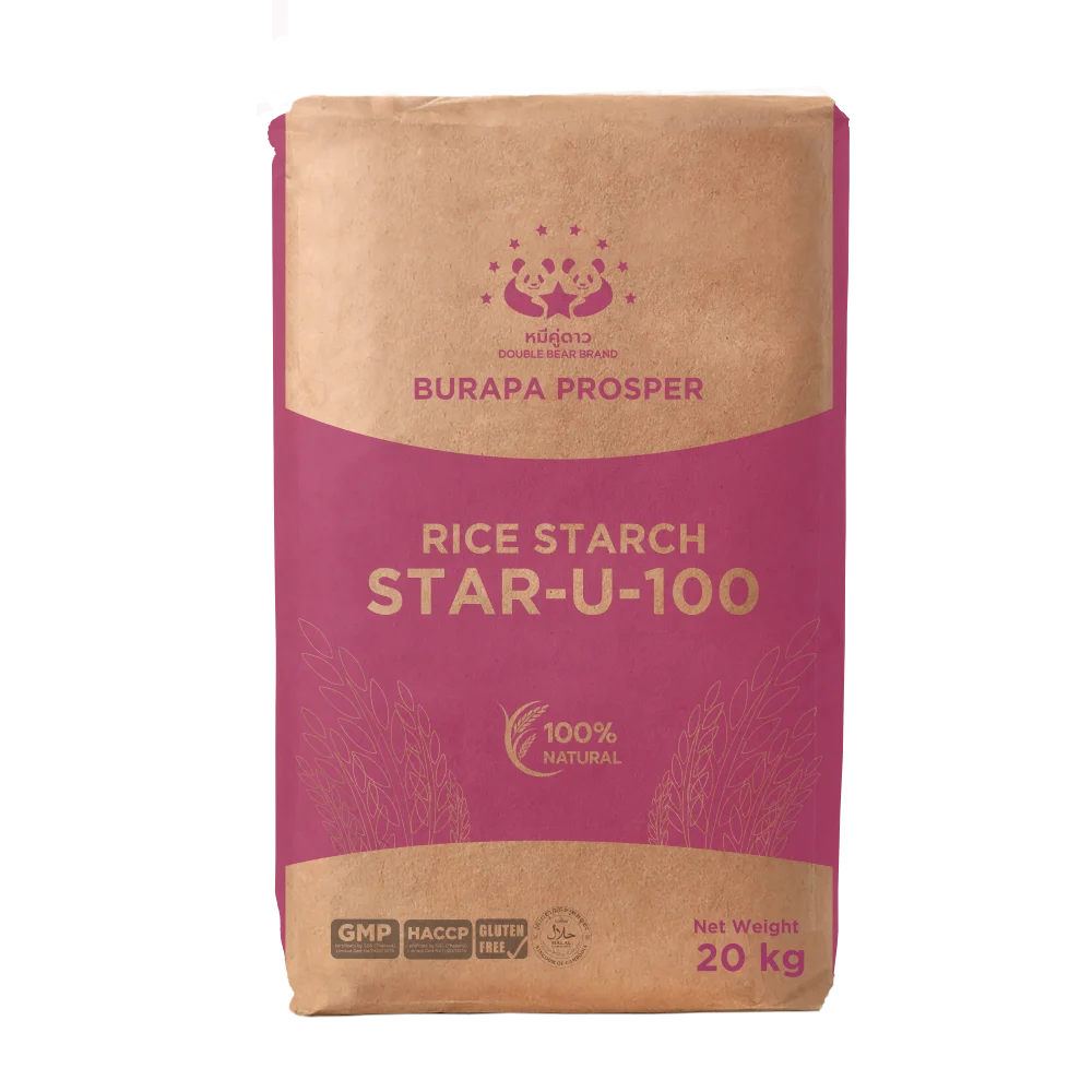 20kg Clean Label Rice Starch for Texturizing, Gelling & Chemical Ingredient Replacing As Clean Label Additives Naturally.