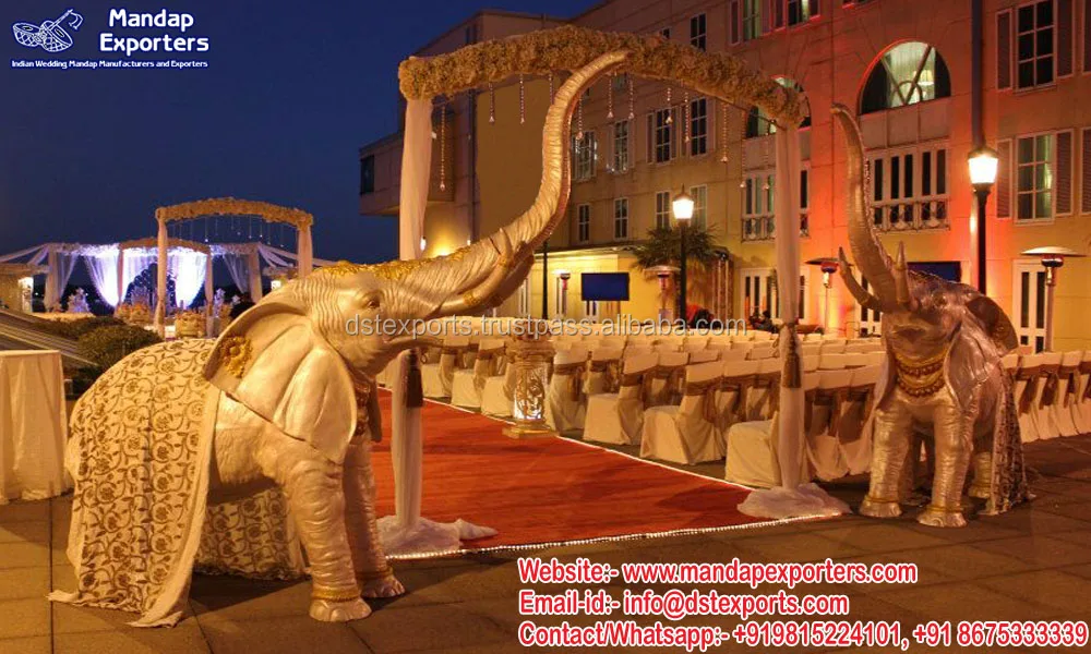 Life-Size Lion Statue Manufacturer Glam Wedding Entrance Lion Sculpture Wedding Fiber Lion Life-Size Statues