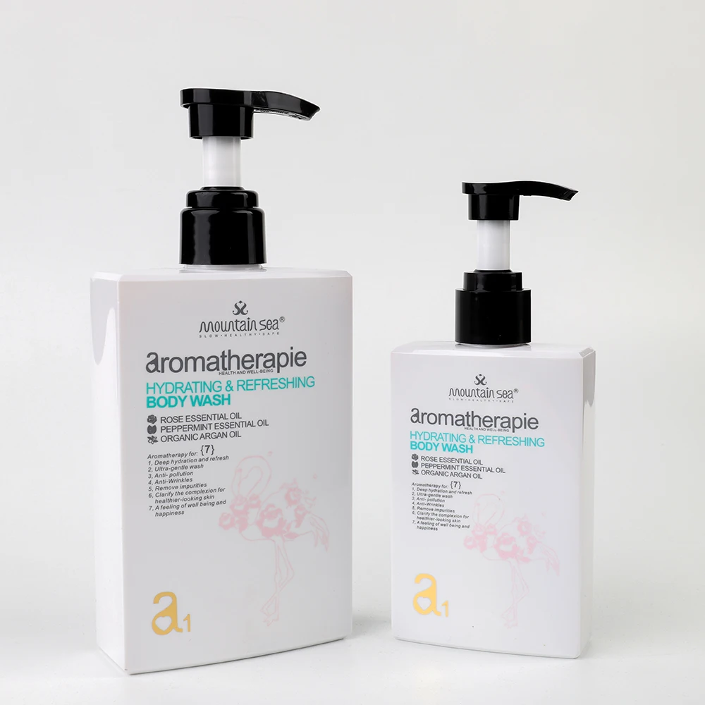 Оптовая продажа увлажняющий лосьон с розовым маслом сухой и грубый гладкий гель для душа без сульфата Женский уход за кожей тела