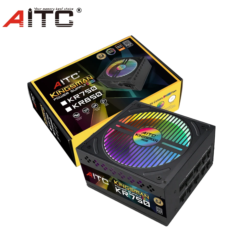 Полностью модульный блок питания RGB ATX 750 Вт 80 PLUS серебристый