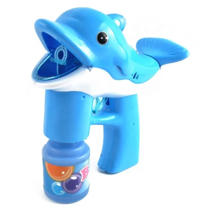 Hot sell out door electric Educational bubble stick toys kid bubble gun With music and lights kids toys juguetes Dolphin toys