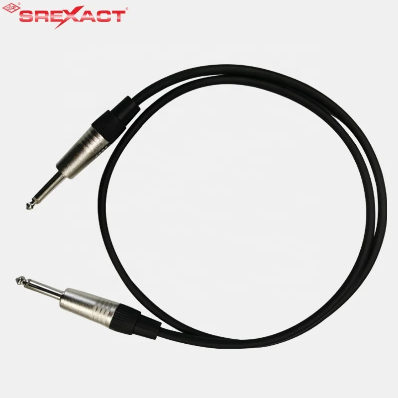 6.3mm Mono Plug 1/4 TS instrument cable guitar