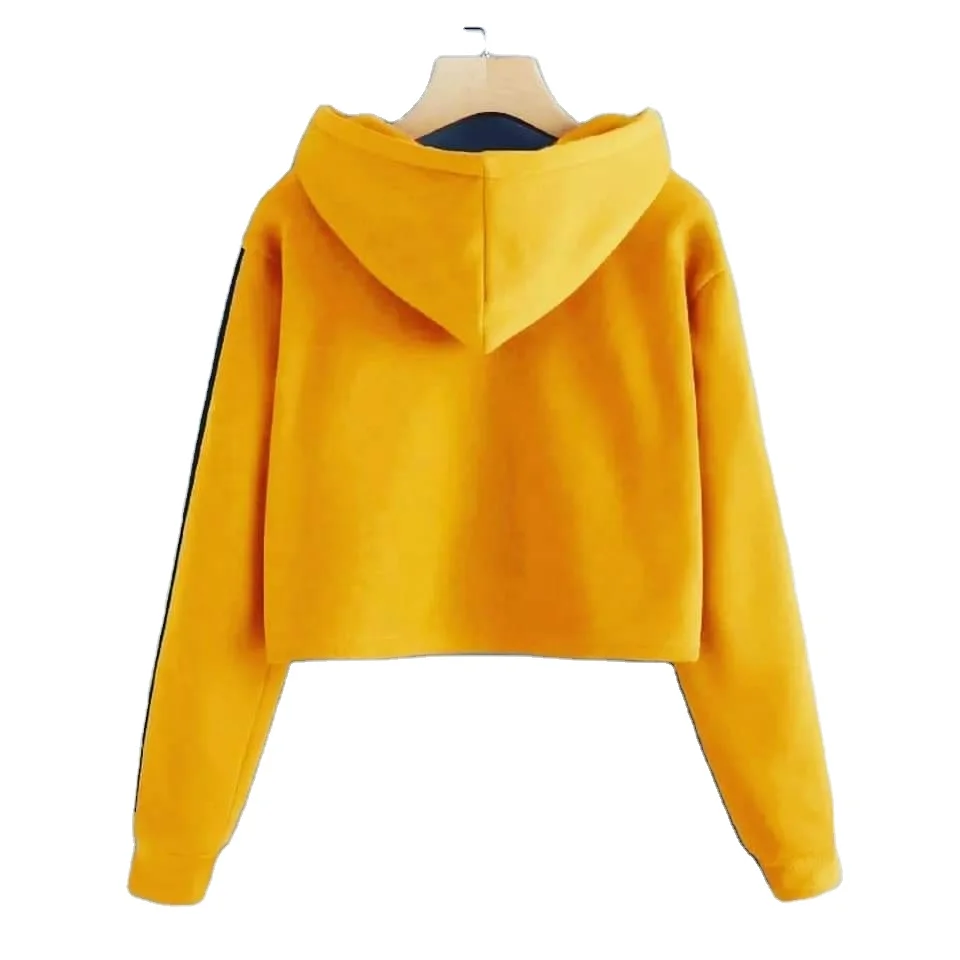 Custom Wholesale Pullover Plain Blank Gym Crop top Hoodies Most Popular Plus Size Women Clothing Casual Summer hoodie