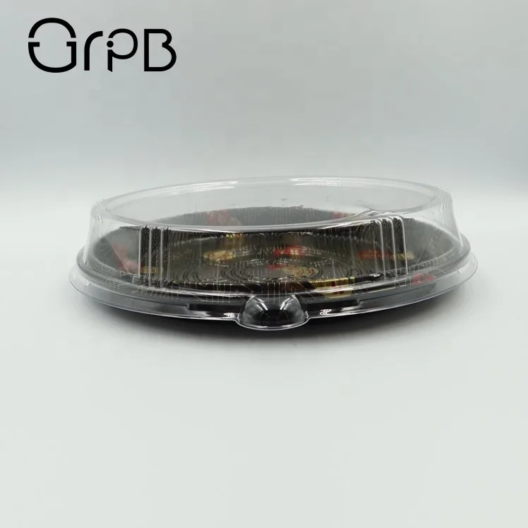 
disposable bento food packing plastic small sushi plate 