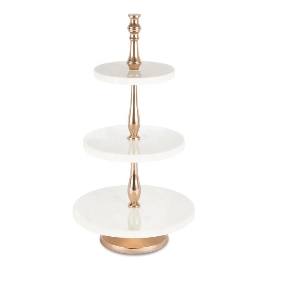 Handmade Three Tiered Customized Marble Cake Stand Manufacturer Wholesaler factory direct sale