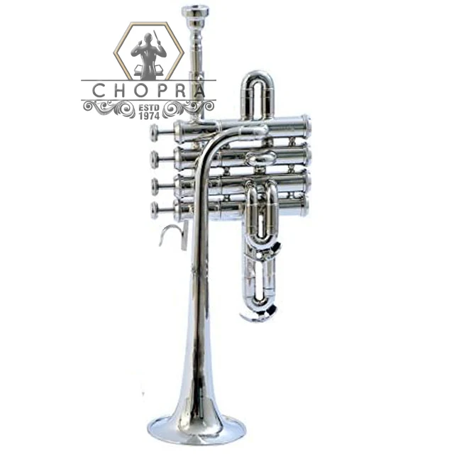 
Piccolo Trumpet 4 Valve With Box High Quality Pro Instrument by Chopra Brand 
