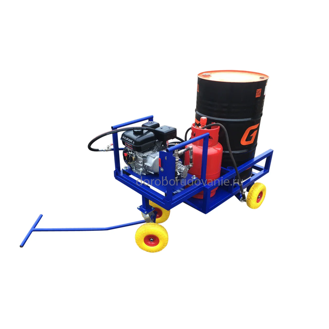 Bitumen Sprayer With Heating And Trolley BE-3T Business Road Sealing Machine Bitumen Spreader Road Crack Sealing Machine