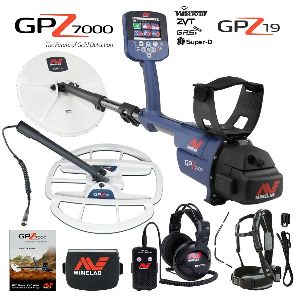 
ALL 100% Approved Mine-labs GPZ 7000 Gold Metal Detector 