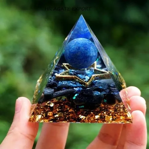 New Design Crystal Gemstone Chakra Healing Energy Excellent quality Orgone orgonite Pyramid For Meditation