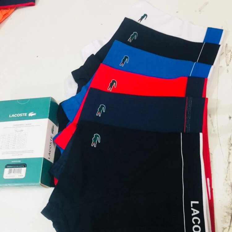 Мужские боксеры стандартного размера, удобные шорты-боксеры, белые дышащие спортивные сексуальные трусы из бангладеш