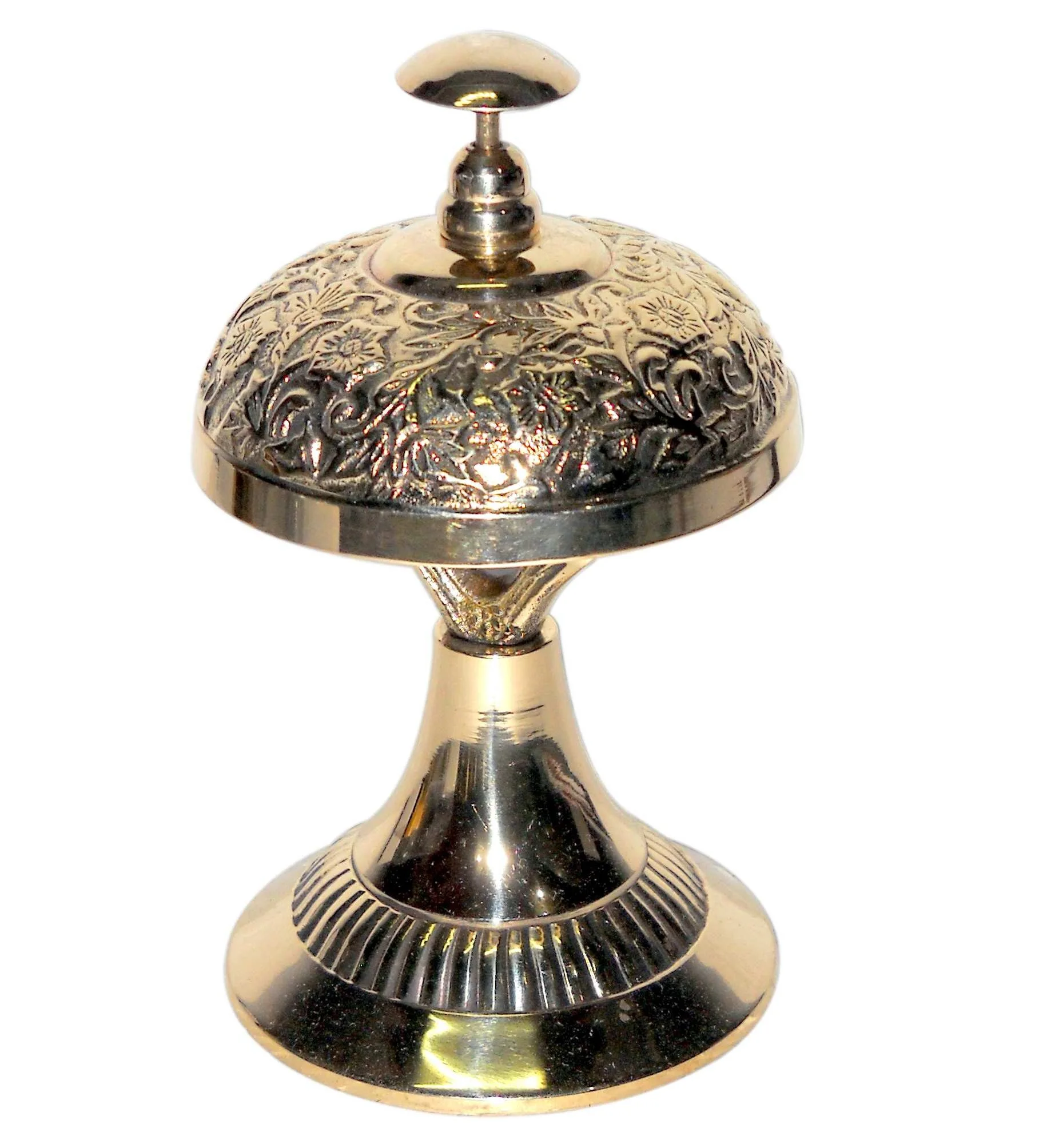 Gold Ring desk Kitchen Hotel Counter Reception Restaurant Bar For Service Call Bell ring