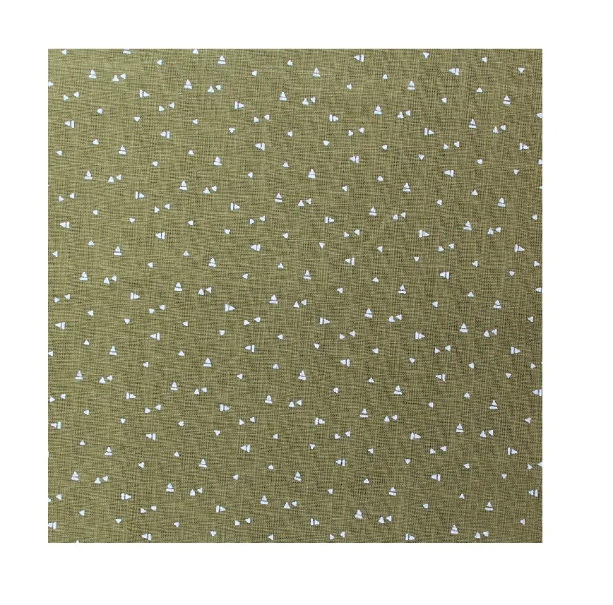 
GRS Certified Organic Cotton Discharge Printed Fabric 