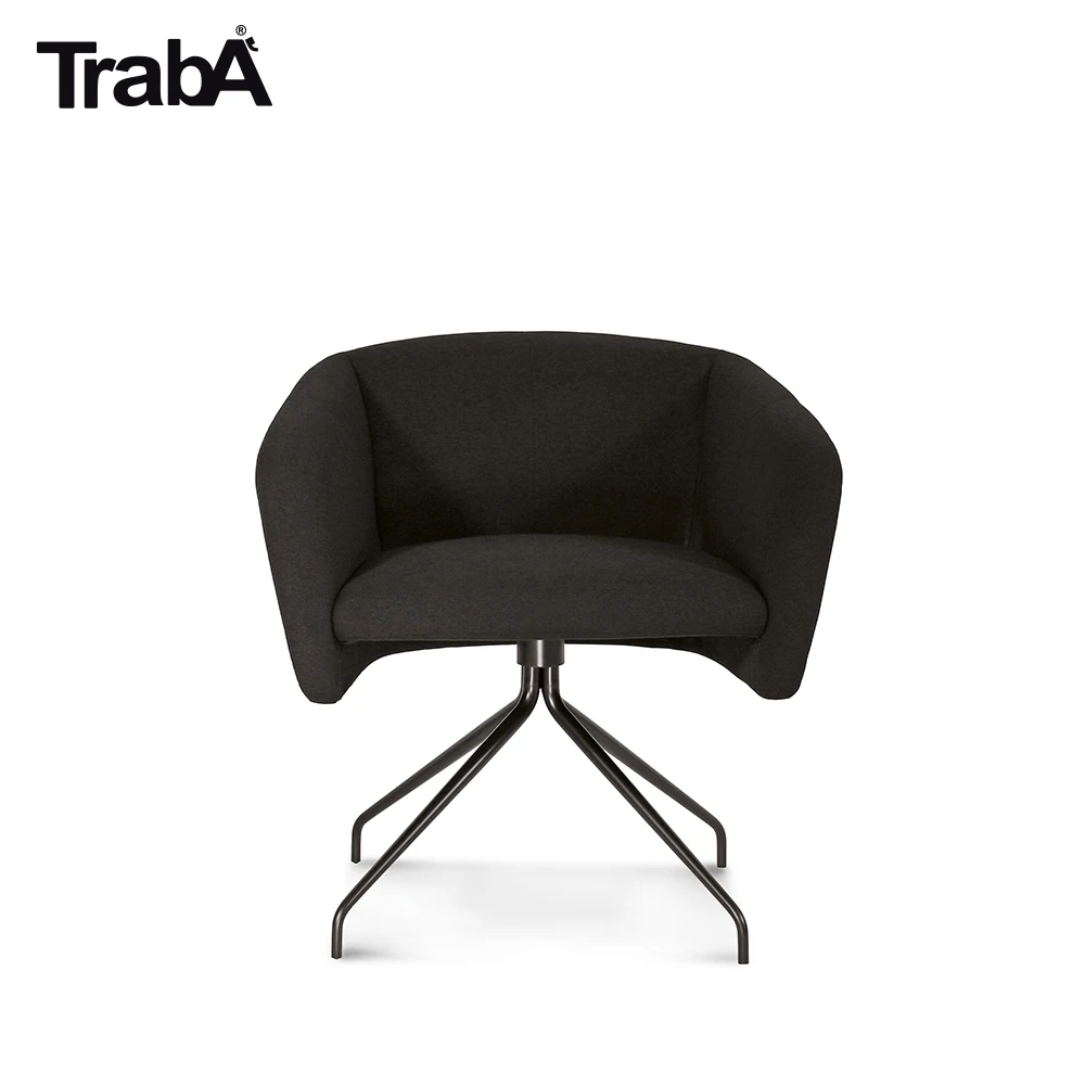 High Quality Office Armchair swivel metal frame fabric eco leather