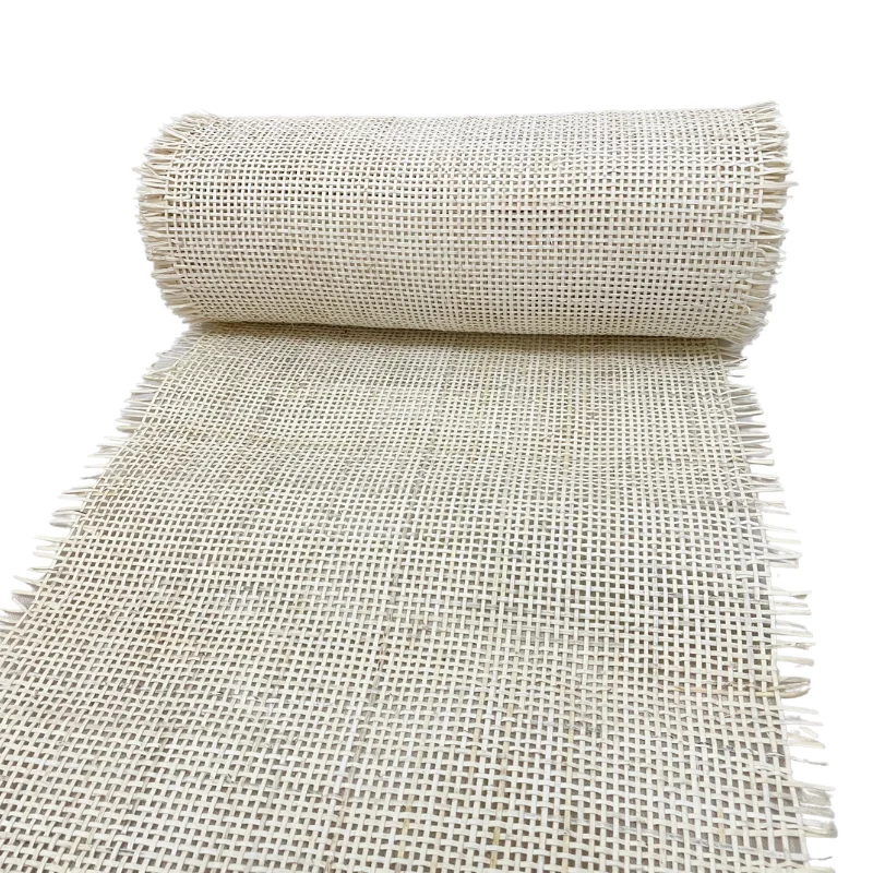 Cheap Price Strong Rattan Fiber Natural Caro Rattan Cane Webbing Roll White Color From Vietnam