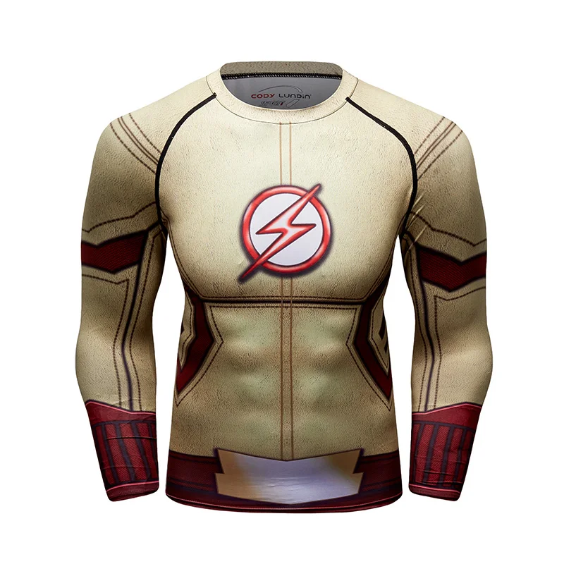  Мужская компрессионная рубашка 2021 быстросохнущая одежда для фитнеса мужские компрессионные рубашки ММА