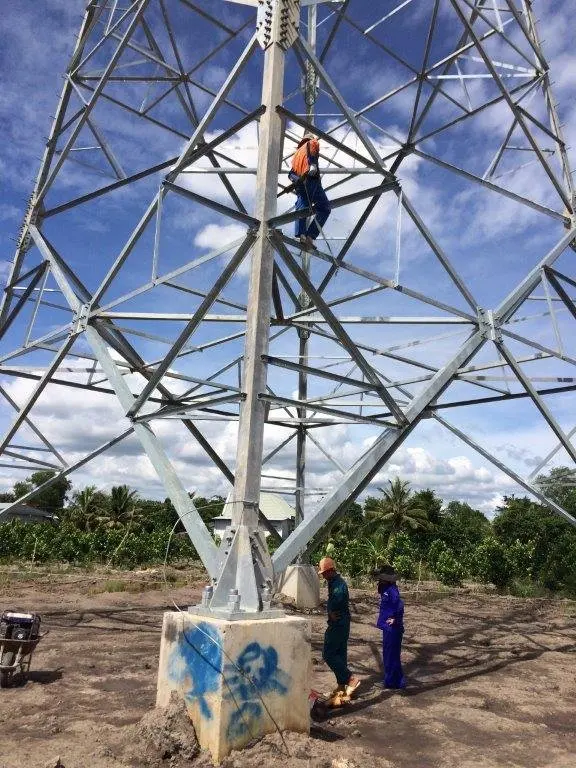 Zinc Hot Dip Premium 110kV Electric tower transmission equipmentsMade of Steel  from Vietnam