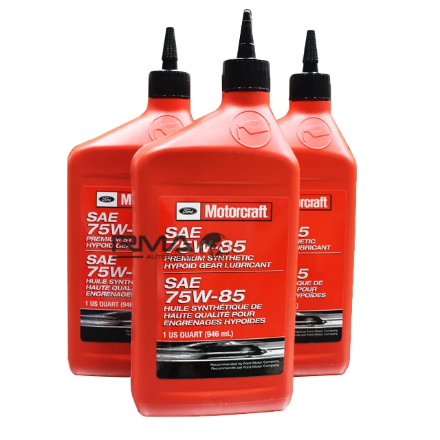 Motorcraft XY75W85QL Premium Synthetic Hypoid Gear Lubricant SAE 75W-85 946ml For Oil Rear Axle 1 Quart For Ford