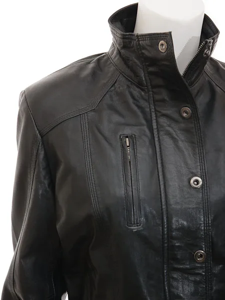 Super Leather Jacket in Black