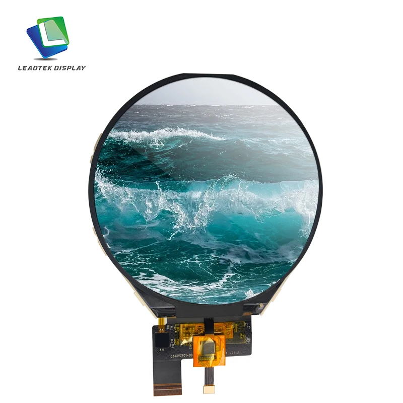 Round 3.4 inch 800*800 LCD display with touch screen 3line MIPI Interface display ips tft lcd screen