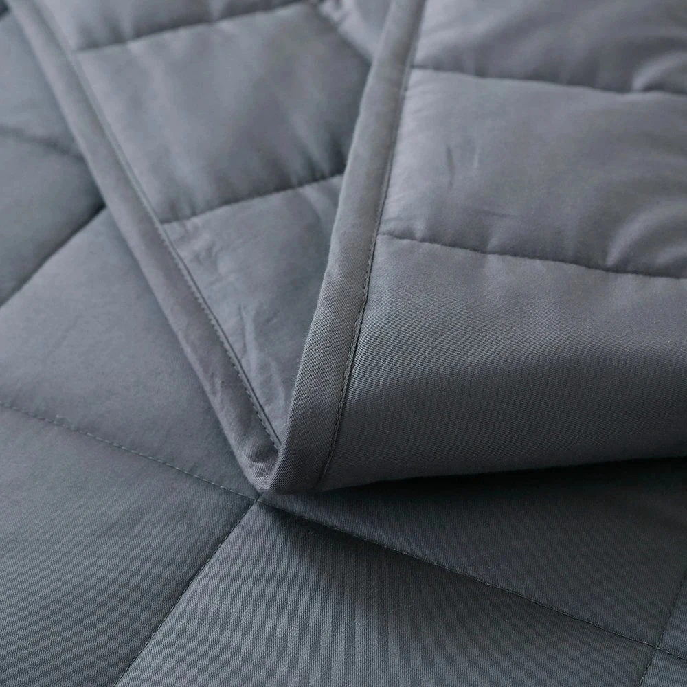 Custom Organic Cotton Sensory Queen Size Weighted Blanket With Cover For Adult And Kids