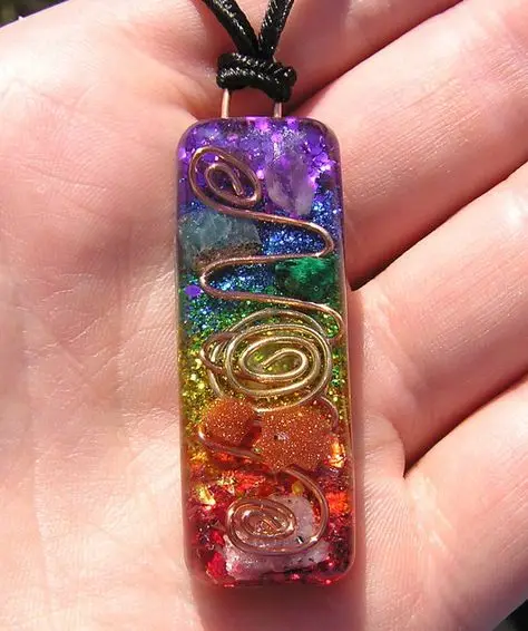 Orgone Chakra Necklace Gemstone Healing Pendant